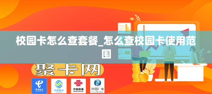 校园卡怎么查套餐_怎么查校园卡使用范围