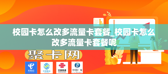 校园卡怎么改多流量卡套餐_校园卡怎么改多流量卡套餐呢