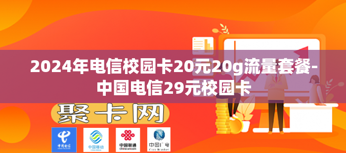 2024年电信校园卡20元20g流量套餐-中国电信29元校园卡