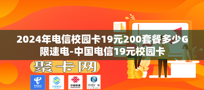 2024年电信校园卡19元200套餐多少G限速电-中国电信19元校园卡