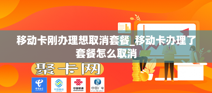 移动卡刚办理想取消套餐_移动卡办理了套餐怎么取消