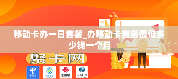 移动卡办一日套餐_办移动卡套餐最低多少钱一个月