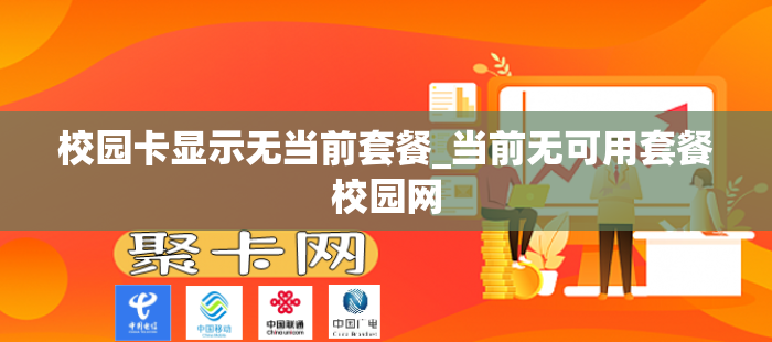校园卡显示无当前套餐_当前无可用套餐校园网