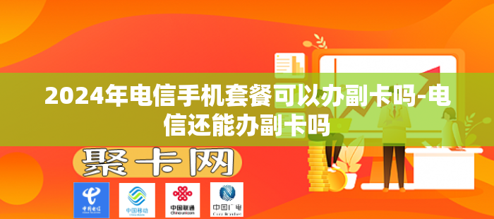2024年电信手机套餐可以办副卡吗-电信还能办副卡吗