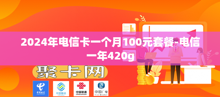 2024年电信卡一个月100元套餐-电信一年420g