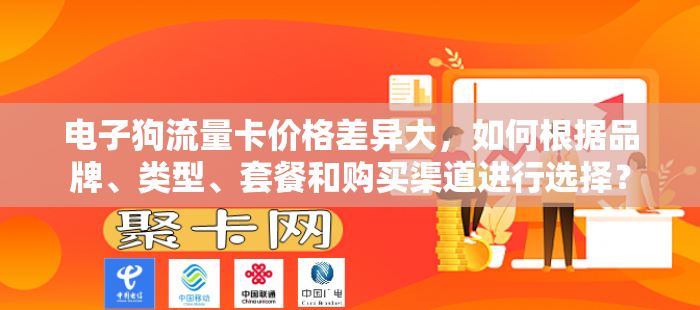 电子狗流量卡价格差异大，如何根据品牌、类型、套餐和购买渠道进行选择？