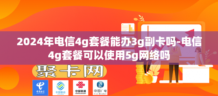 2024年电信4g套餐能办3g副卡吗-电信4g套餐可以使用5g网络吗