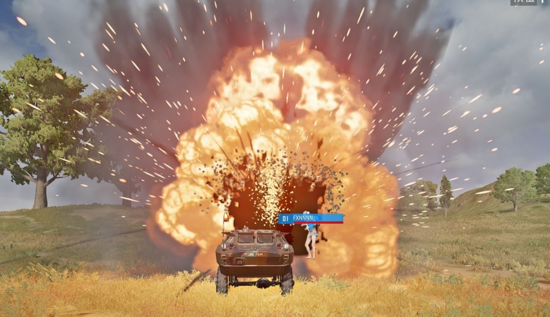 绝地求生怎么打爆车