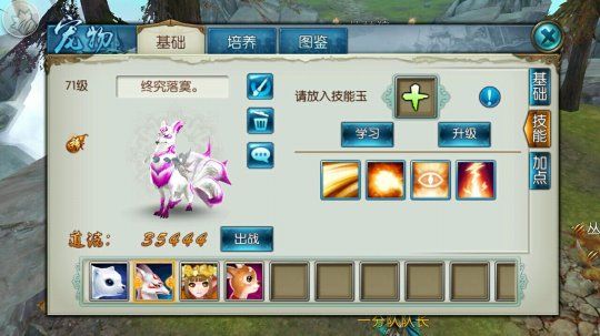 诛仙手游爆伤宠物打什么技能