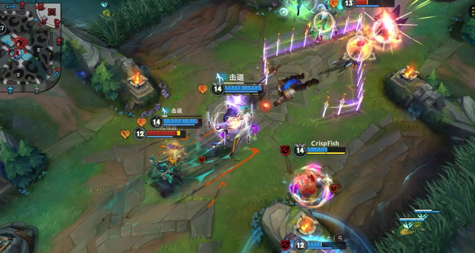 英雄联盟手游刀妹打团如何打脆皮