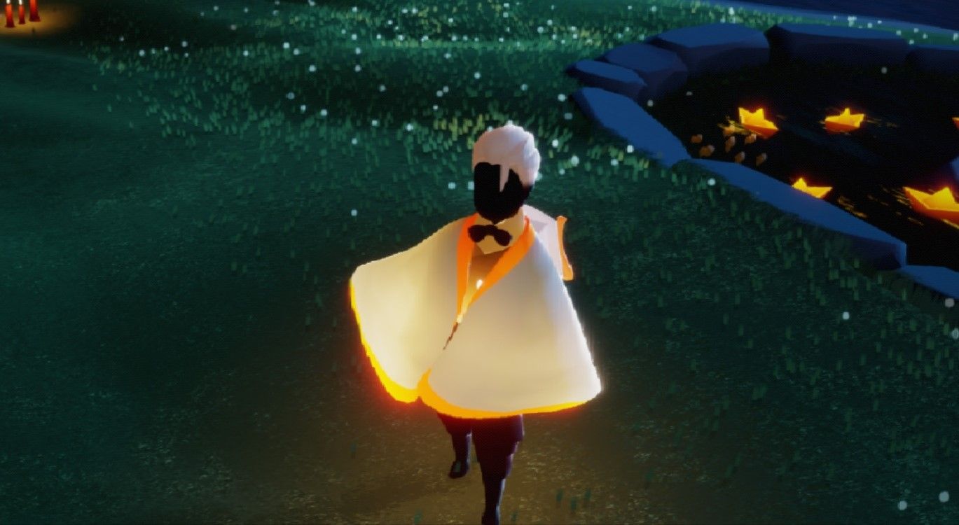 光遇黑脸怎么搭配斗篷