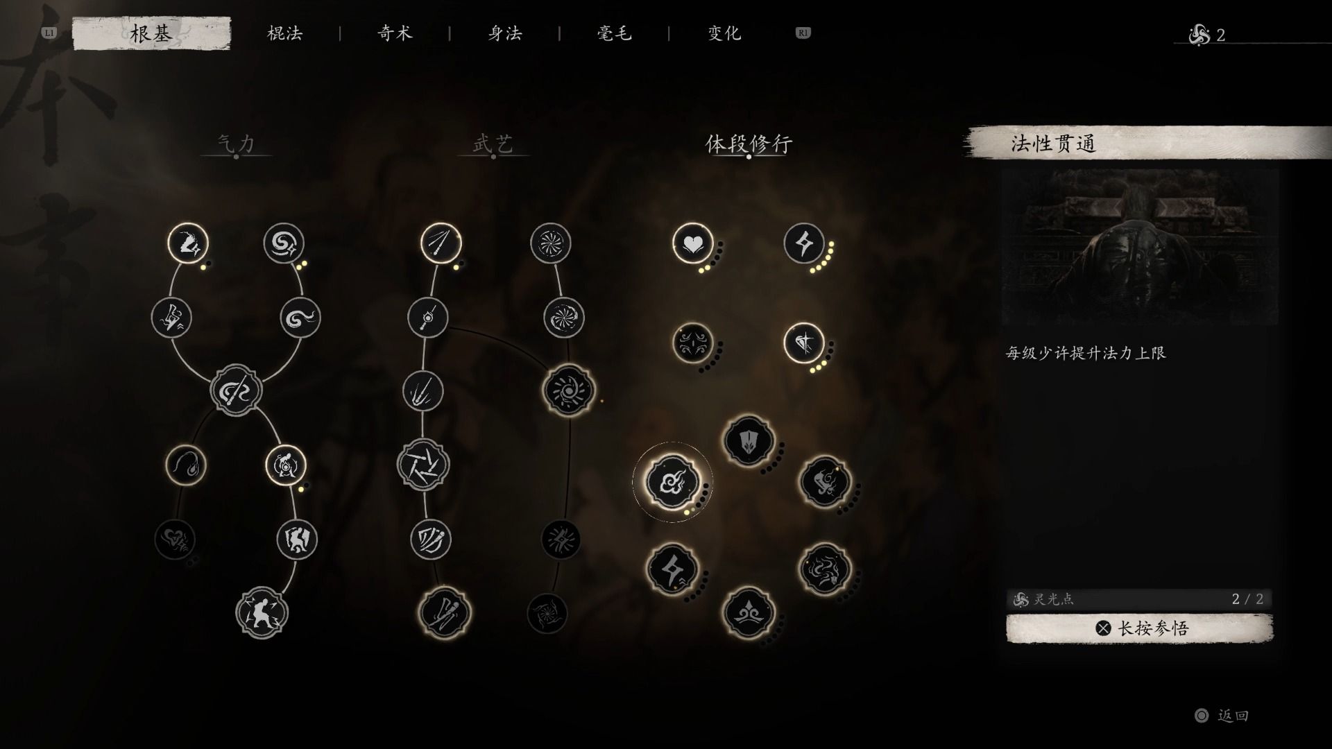 黑神话悟空技能点有什么机制