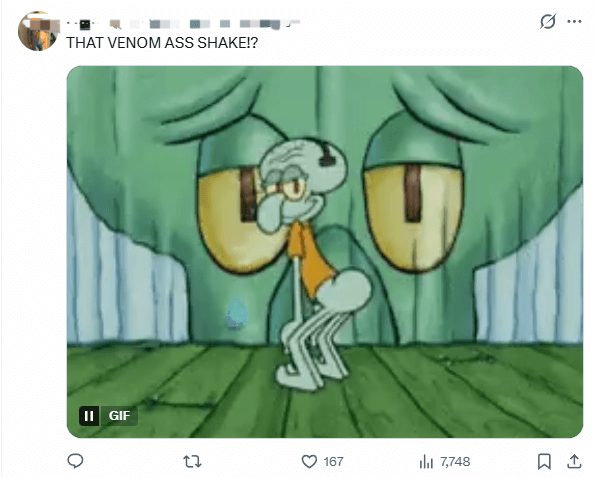 《漫威争锋》毒液新皮肤爆火：性感翘臀甜到齁嗓！