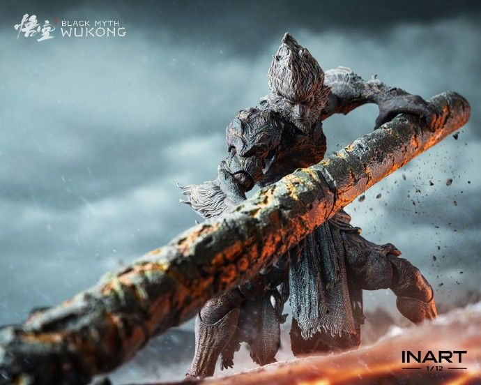 昆仑之巅柱擎天！《黑神话：悟空》石猿手办限量开订