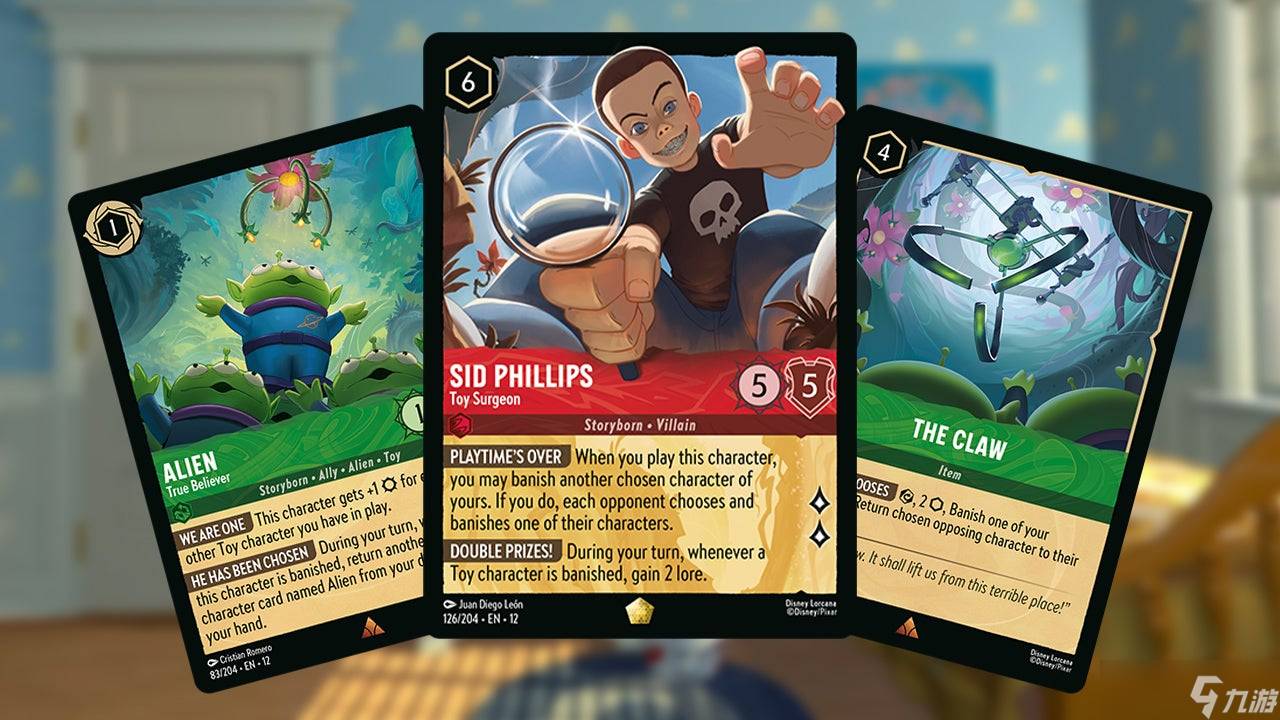 迪士尼 Lorcana Wilds Unknown 特别预告 所有公布内容 包括《玩具总动员》 《勇敢传说》 《超人总动员》 《怪兽电力公司》 《寻梦环游记》和《向前冲》卡牌