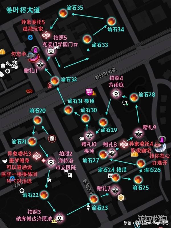 异环绘空町全收集点位标注-绘空町收集点位在哪里