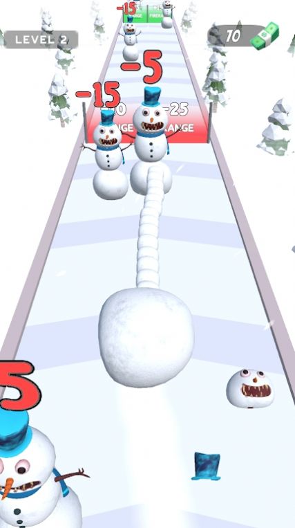 收集雪球跑游戏截图2